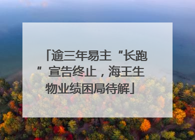 逾三年易主“长跑”宣告终止，海王生物业绩困局待解